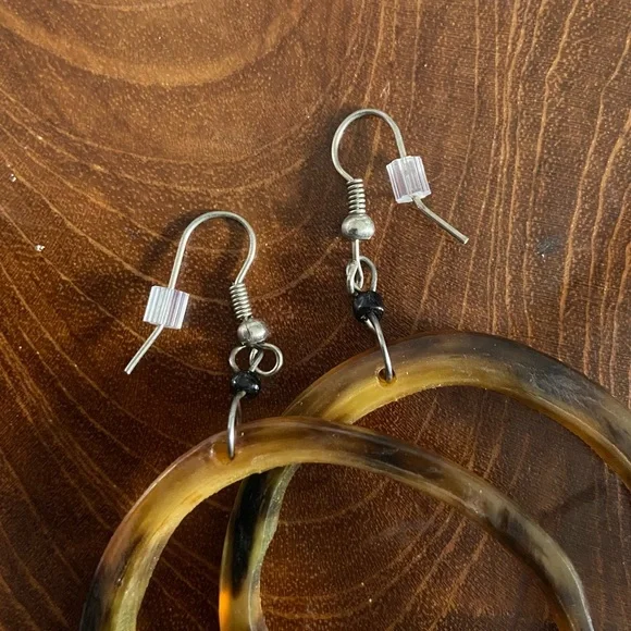 Bone Dangle Earrings - Picture 2 of 4